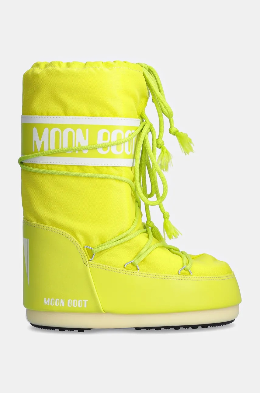 Детские сапоги Moon Boot ICON NYLON цвет зелёный 80D1400440 Детские сапоги Moon Boot ICON NYLON цвет зелёный 80D1400440