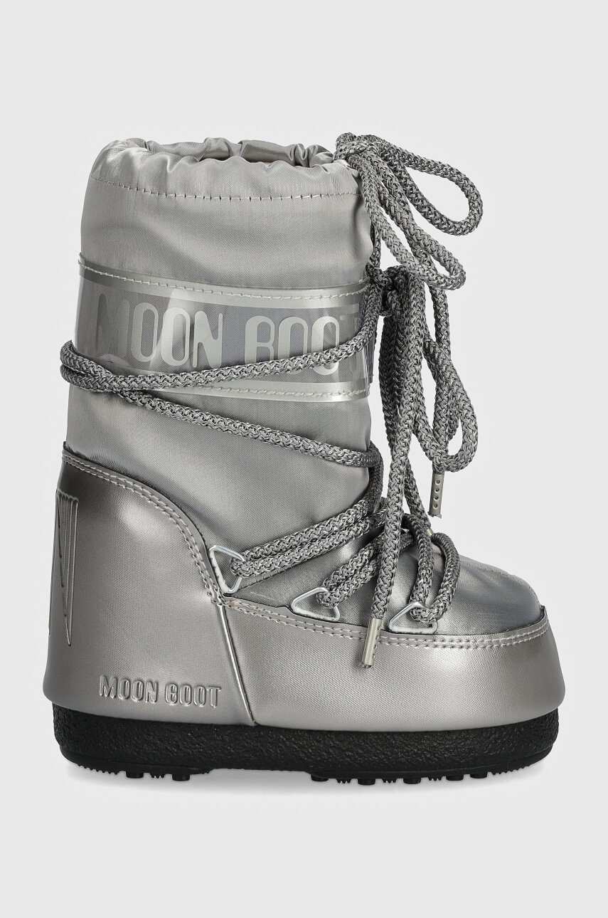 Детские сапоги Moon Boot ICON GLANCE цвет серебрянный 80D1401680 Детские сапоги Moon Boot ICON GLANCE цвет серебрянный 80D1401680
