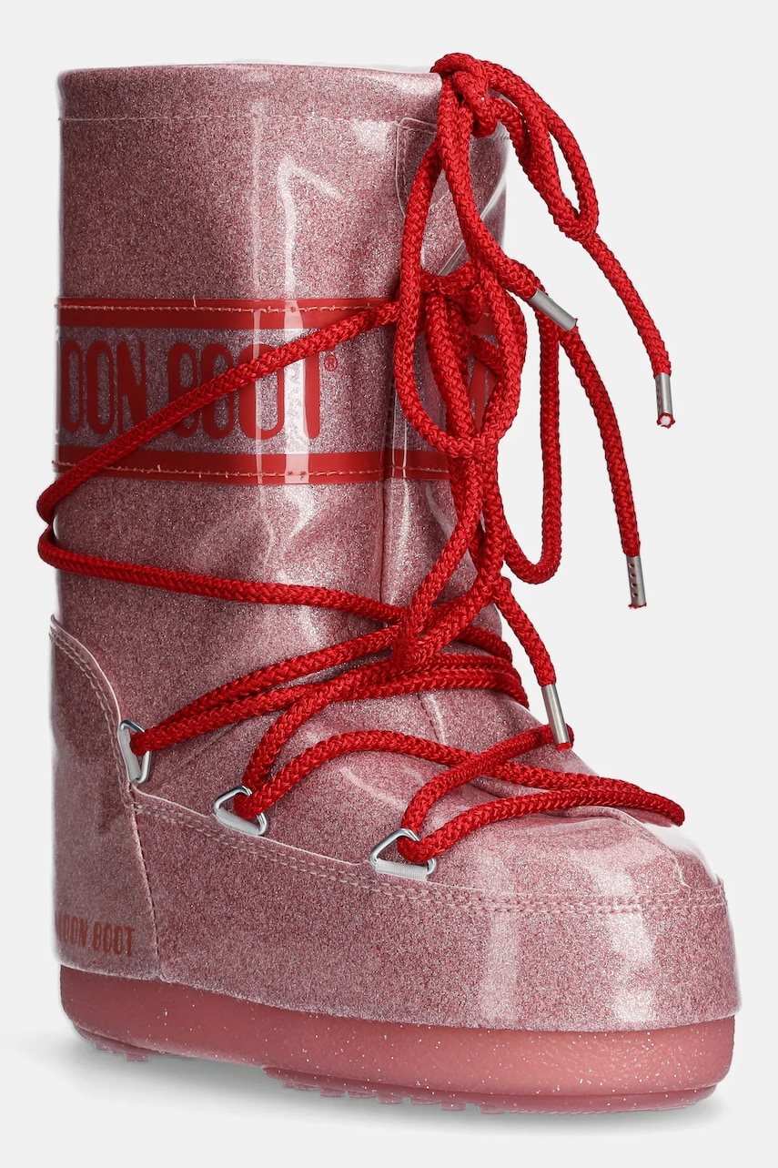 Levně Dětské sněhule Moon Boot ICON JR GLITTER růžová barva, 80D3400290