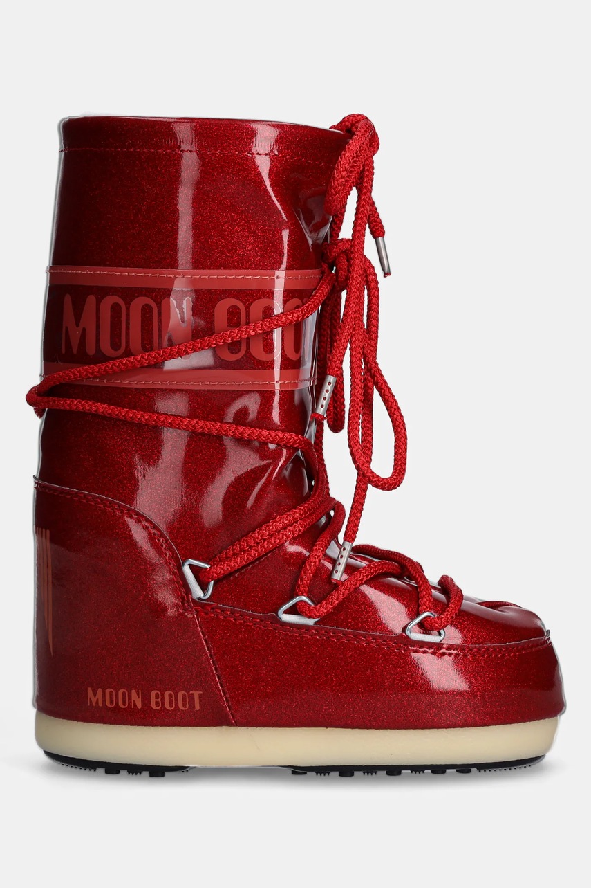 Детские сапоги Moon Boot ICON JR GLITTER цвет красный 80D3400290
