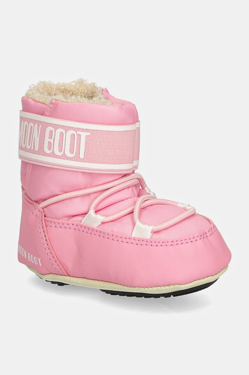 Levně Dětské sněhule Moon Boot CRIB NYLON růžová barva, 80D3401020