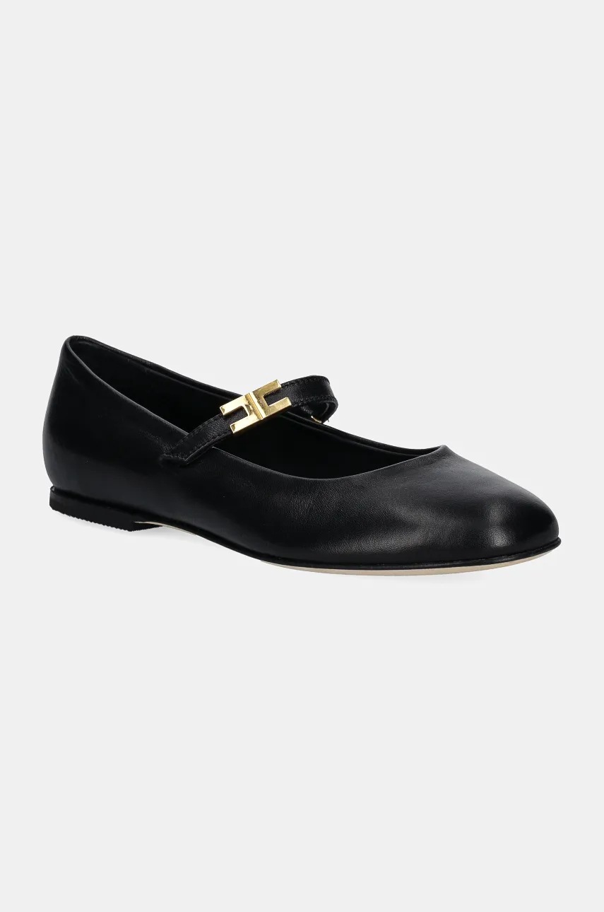 

Детски кожени балеринки Elisabetta Franchi в черно F4A3.E0094.0243, Черен