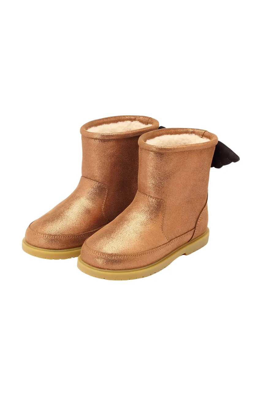 Детские замшевые зимние ботинки Donsje Angela Boots Wings цвет коричневый 2022200