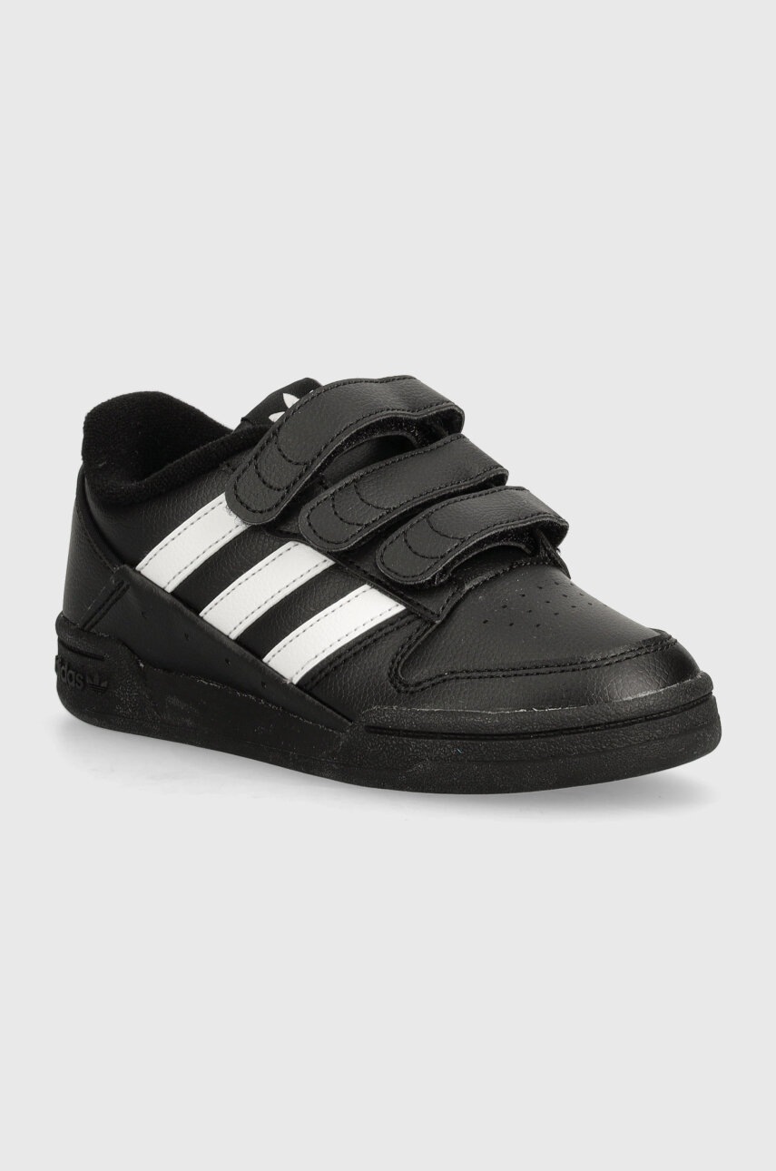 adidas Originals teniși din piele copii TEAM COURT 2 STR CF culoarea negru, ID6633