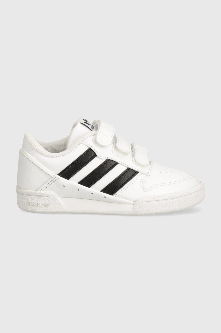 Детские кожаные кроссовки adidas Originals TEAM COURT 2 STR CF цвет белый ID6634