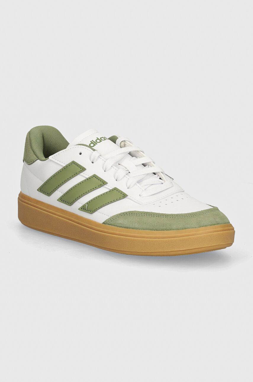 adidas sneakers pentru copii COURTBLOCK culoarea verde, ID6499