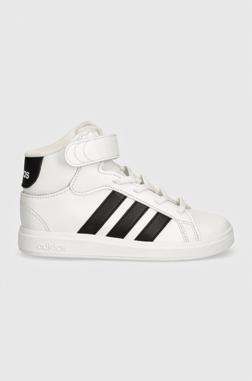 Дитячі кросівки adidas GRAND COURT MID колір білий IE3862