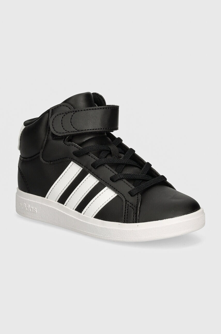 adidas sneakers pentru copii GRAND COURT MID culoarea negru, IE3863