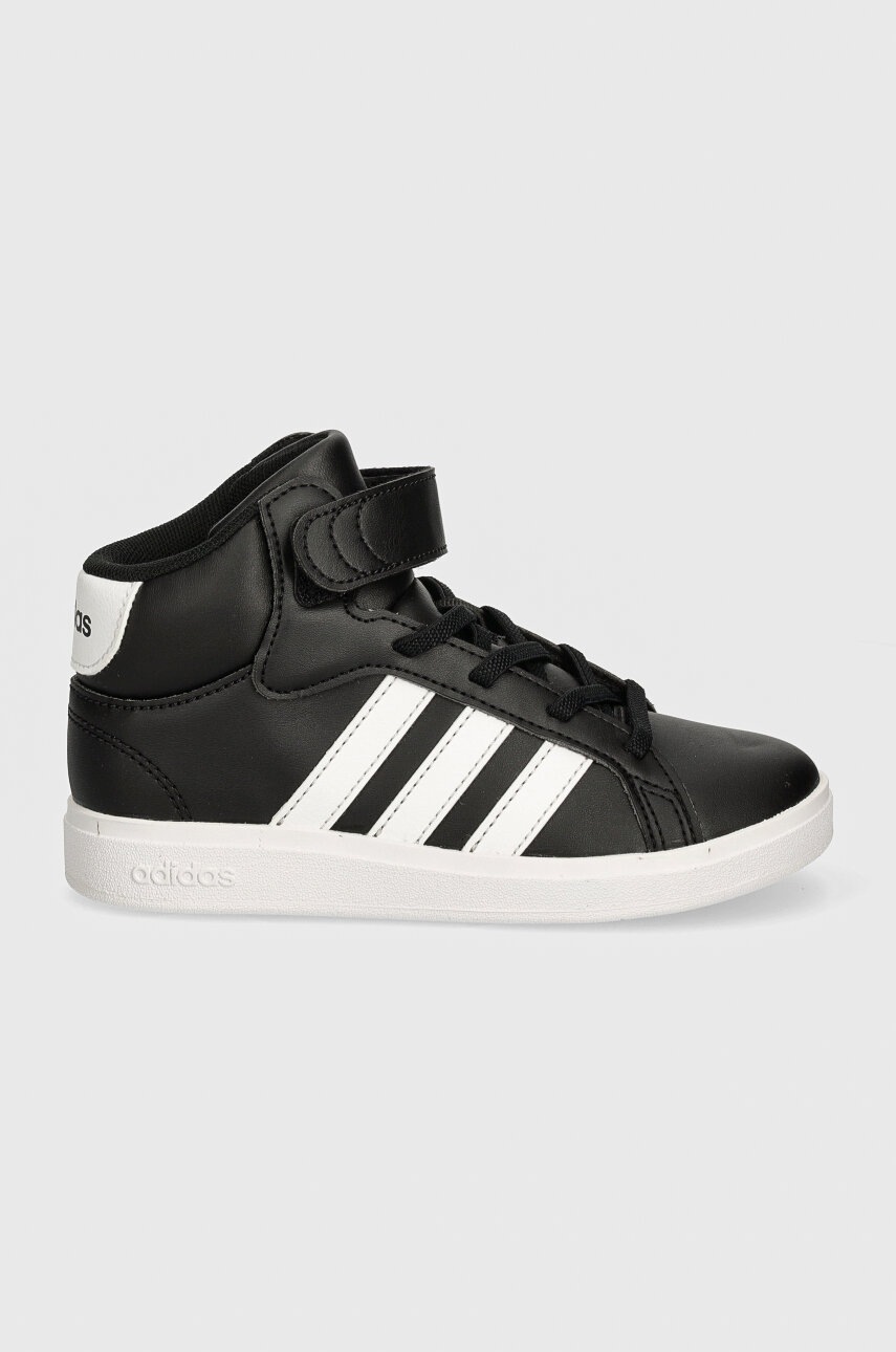 Детские кроссовки adidas GRAND COURT MID цвет чёрный IE3863