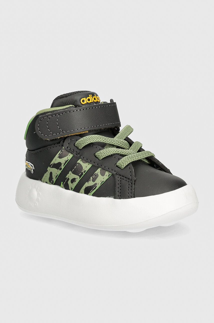 adidas sneakers pentru copii GRAND COURT MID LionKing culoarea negru, IF4096