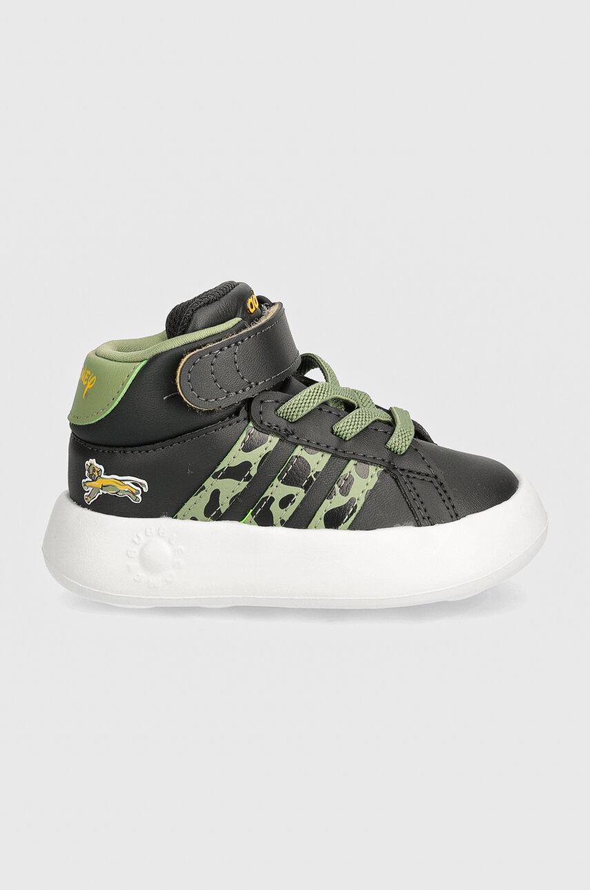 Детские кроссовки adidas GRAND COURT MID LionKing цвет чёрный IF4096