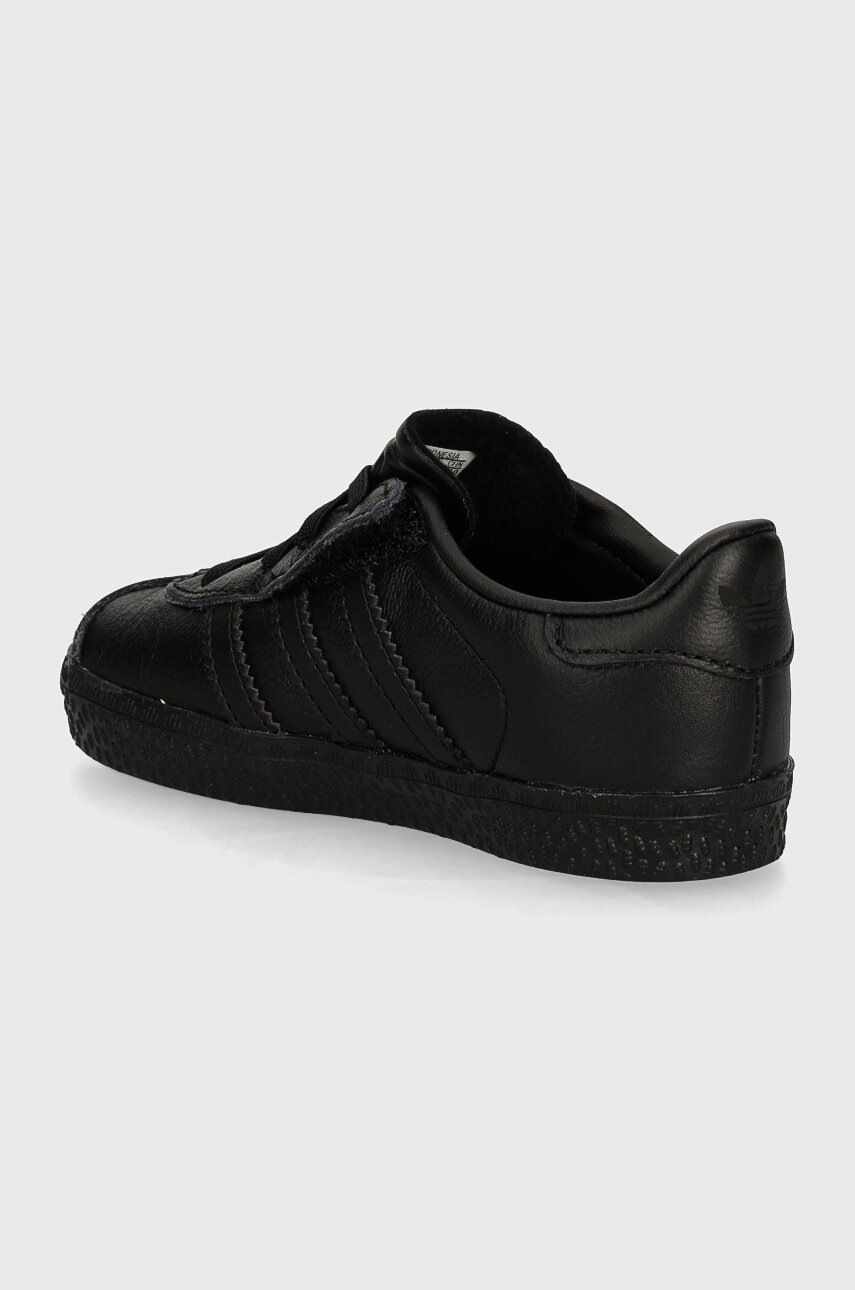 adidas Originals gyerek bőr sportcipő GAZELLE CF EL fekete, IH2972 termék 2. képe
