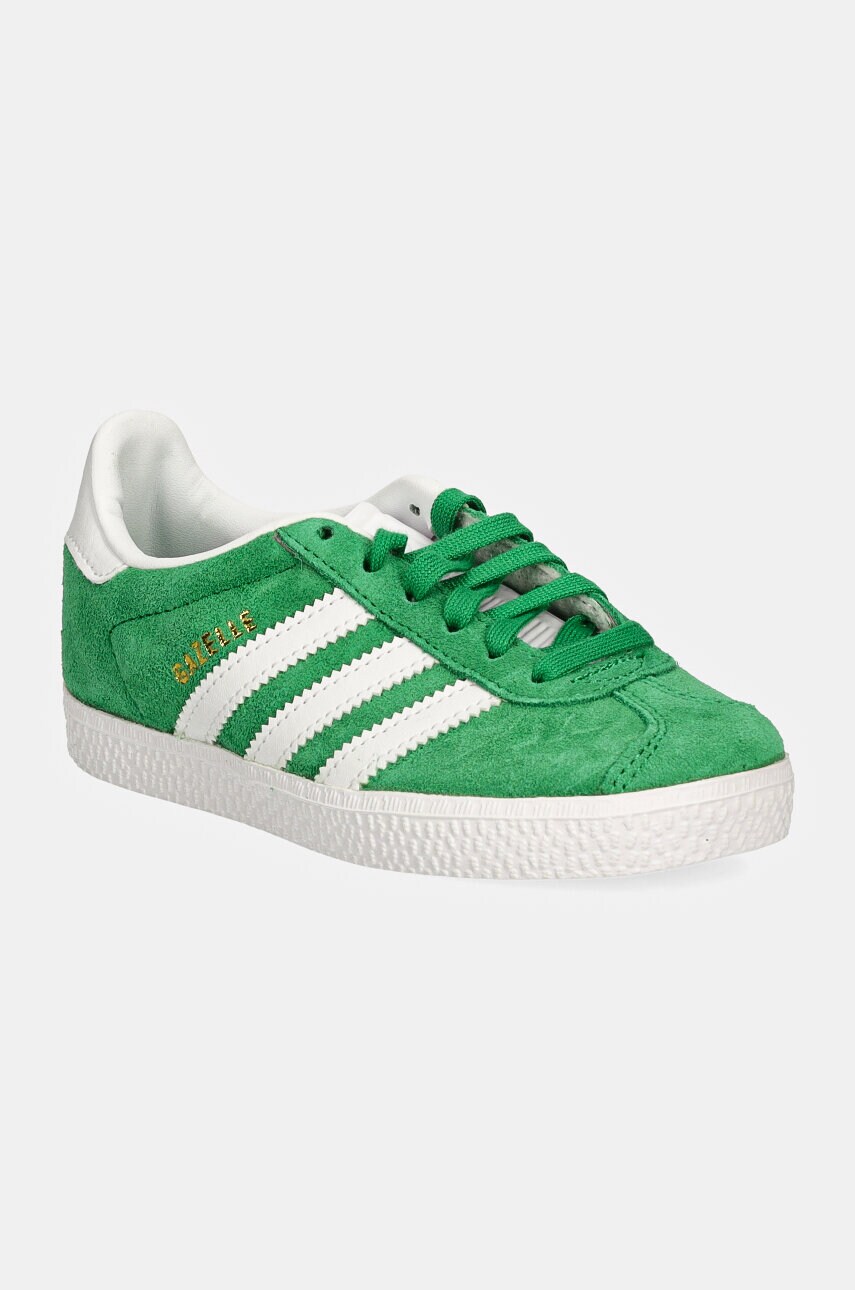 adidas Originals sneakers pentru copii GAZELLE C culoarea verde, IH9910 adidas Originals sneakers pentru copii GAZELLE C culoarea verde, IH9910
