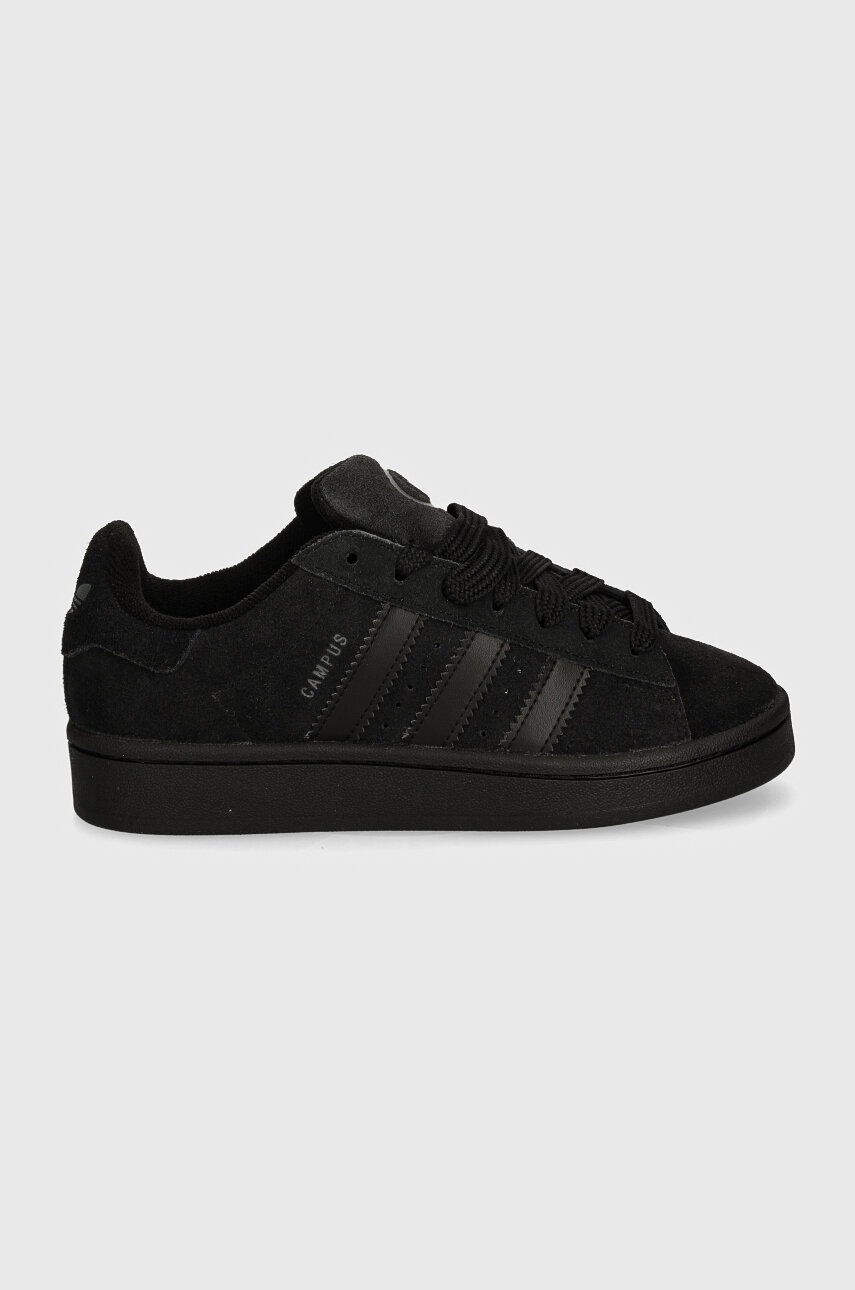 Детские замшевые кроссовки adidas Originals CAMPUS 00s цвет чёрный JI4395