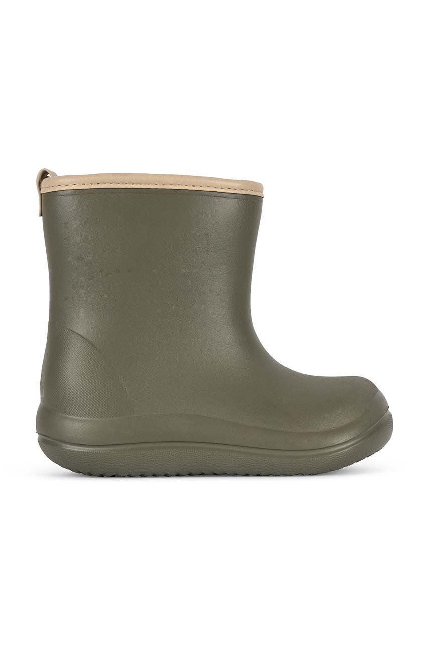 Otroški Gumijasti škornji Konges Sløjd LUC LIGHTWEIGHT RAIN BOOT Zelena Barva, KS100359