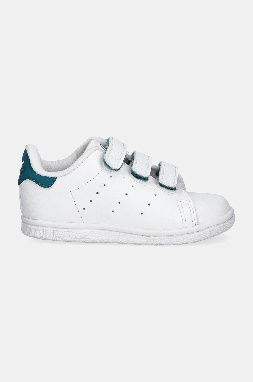 Детские кроссовки adidas Originals STAN SMITH CF цвет белый IE9142 Детские кроссовки adidas Originals STAN SMITH CF цвет белый IE9142