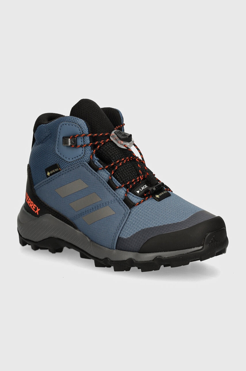 adidas TERREX pantofi copii TERREX MID GTX culoarea albastru marin, IF5704 adidas TERREX pantofi copii TERREX MID GTX culoarea albastru marin, IF5704
