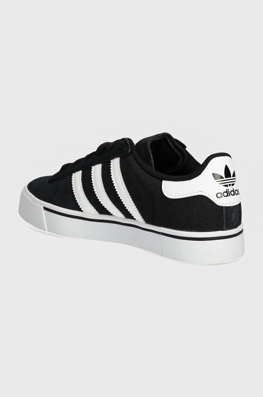 adidas Originals gyerek bőr sportcipő CAMPUS VULC fekete, IH8038 termék 2. képe
