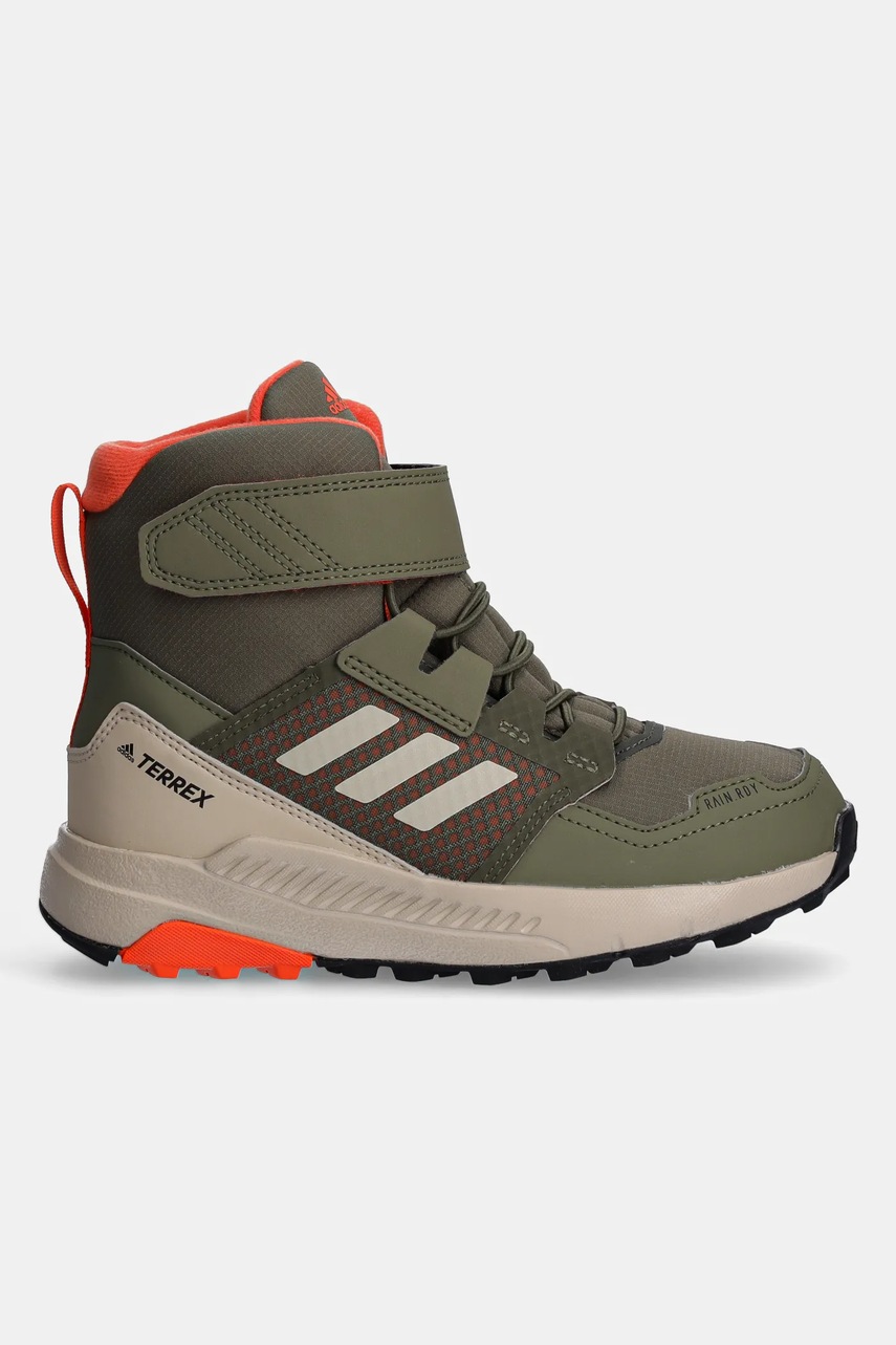 Детские ботинки adidas TERREX TERREX TRAILMAKER HIGH C.RDY цвет зелёный ID1144 Детские ботинки adidas TERREX TERREX TRAILMAKER HIGH C.RDY цвет зелёный ID1144