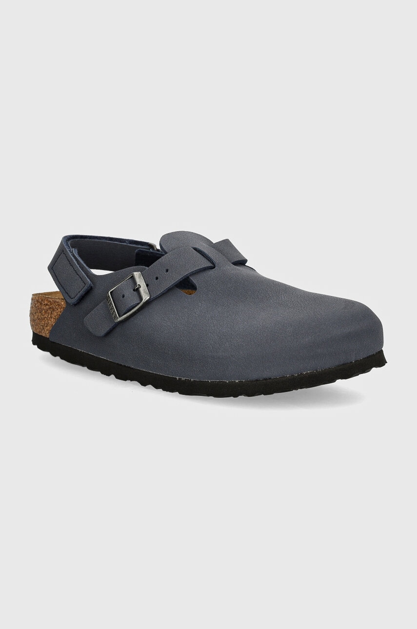 Birkenstock sandale din năbuc pentru copii Tokio AS culoarea albastru marin, 1027917