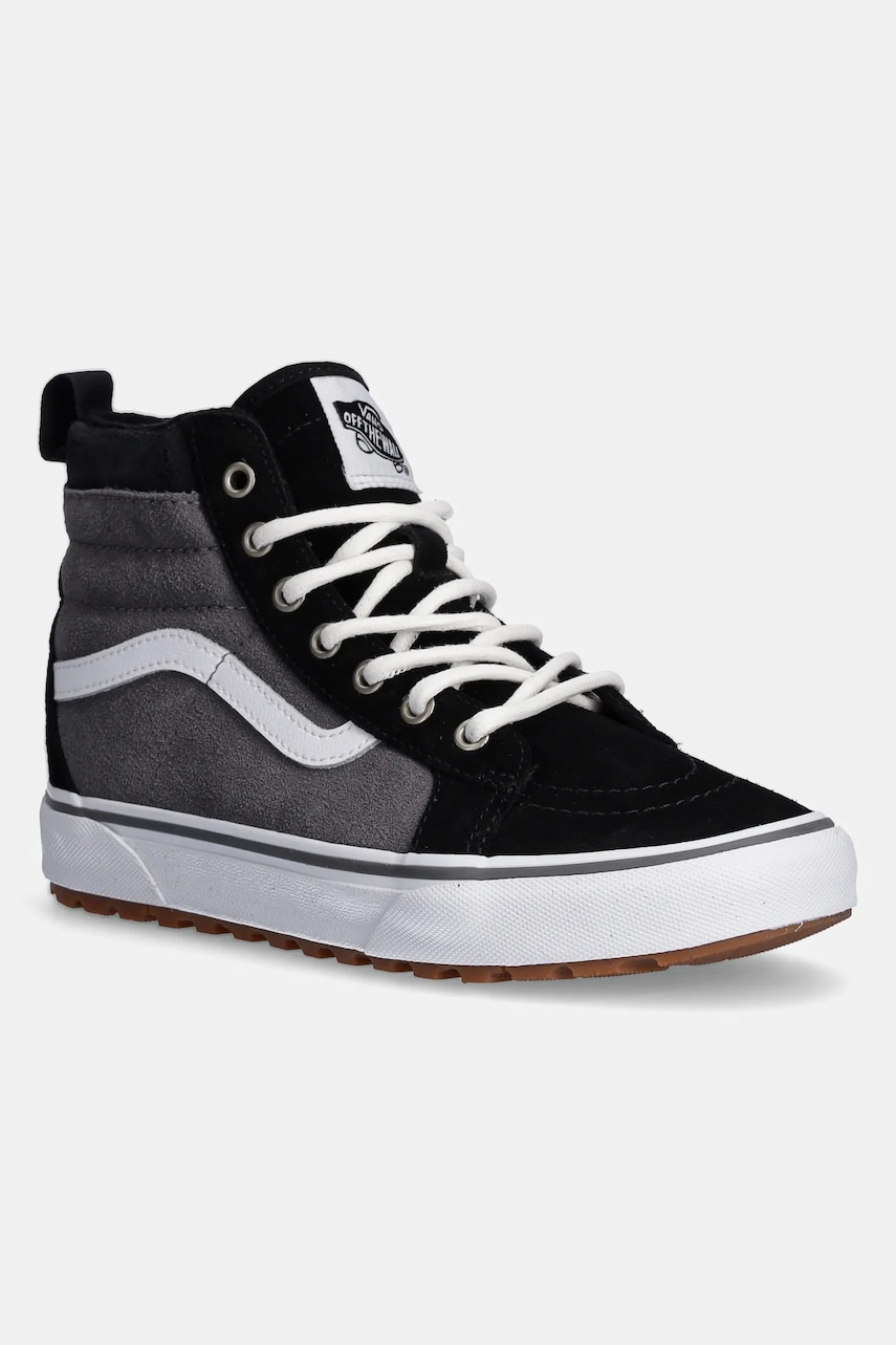 Vans tenisi de piele pentru copii MTE SK8-Hi culoarea gri, VN000D2UN421