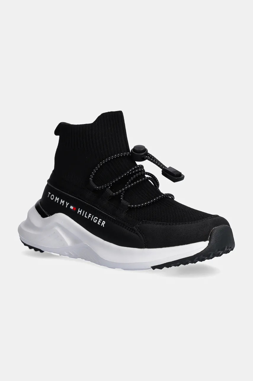 

Детски маратонки Tommy Hilfiger в черно T3X9-33670, Черен