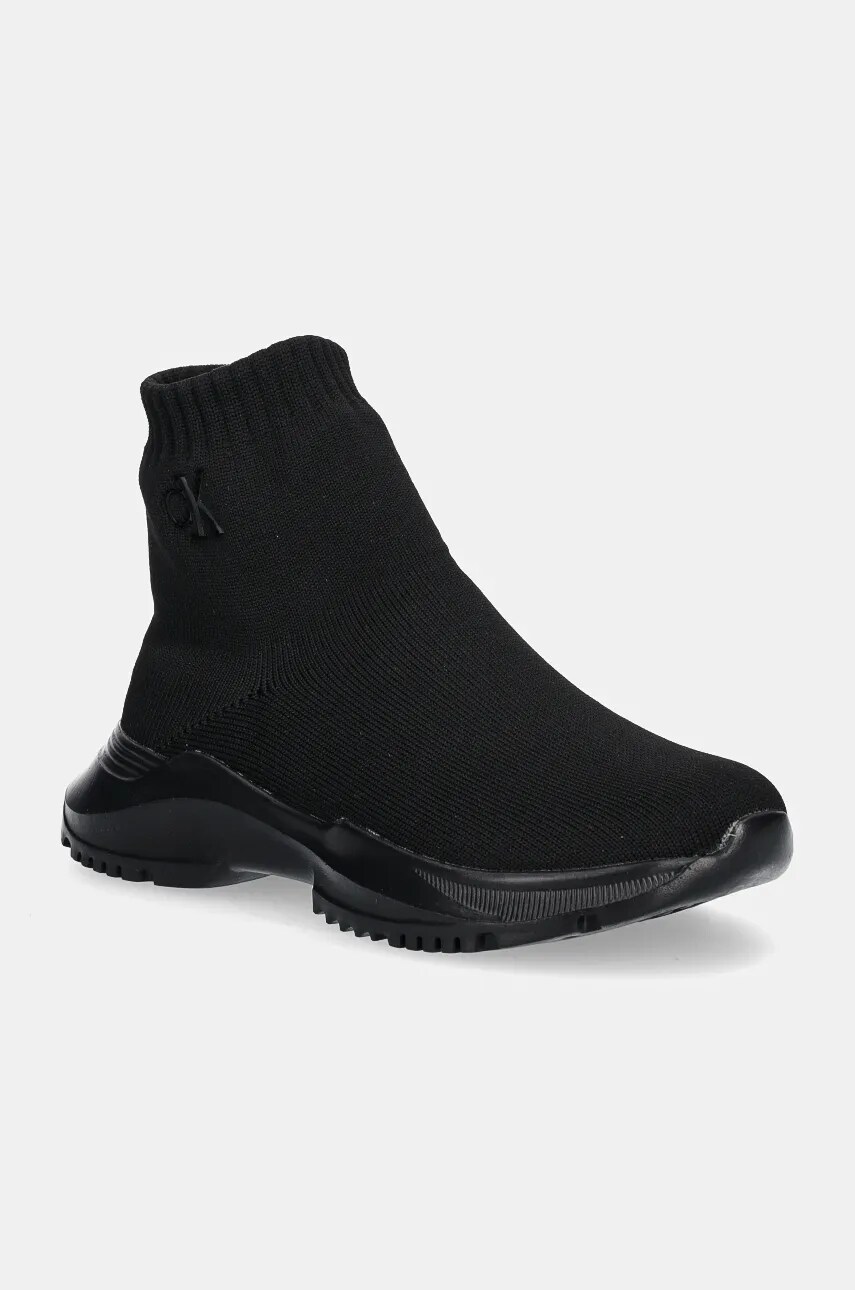 Levně Dětské sneakers boty Calvin Klein Jeans černá barva, V3A9-81000