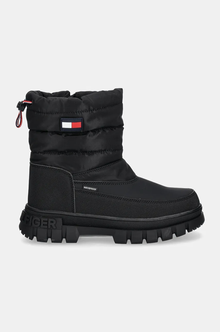 Детские сапоги Tommy Hilfiger цвет чёрный T3X5-33715 Детские сапоги Tommy Hilfiger цвет чёрный T3X5-33715