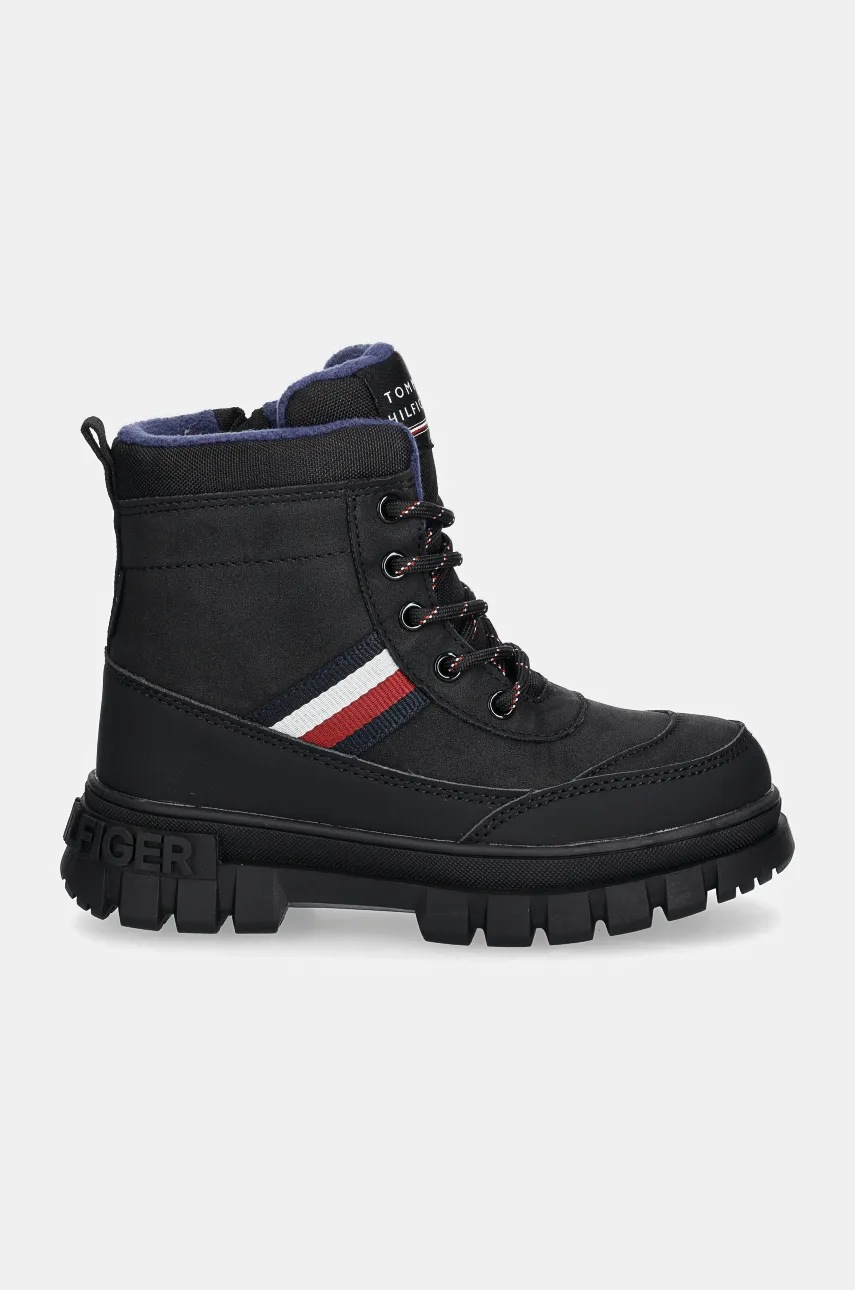 Детские зимние сапоги Tommy Hilfiger цвет чёрный T3X5-33713