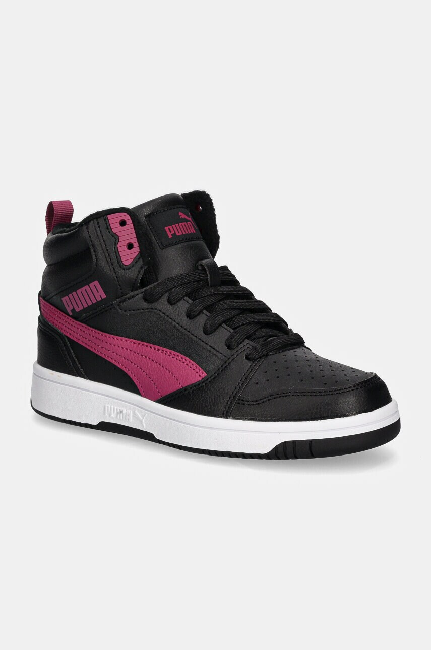 Puma sneakers pentru copii Rebound V6 Mid WTR culoarea negru, 394685