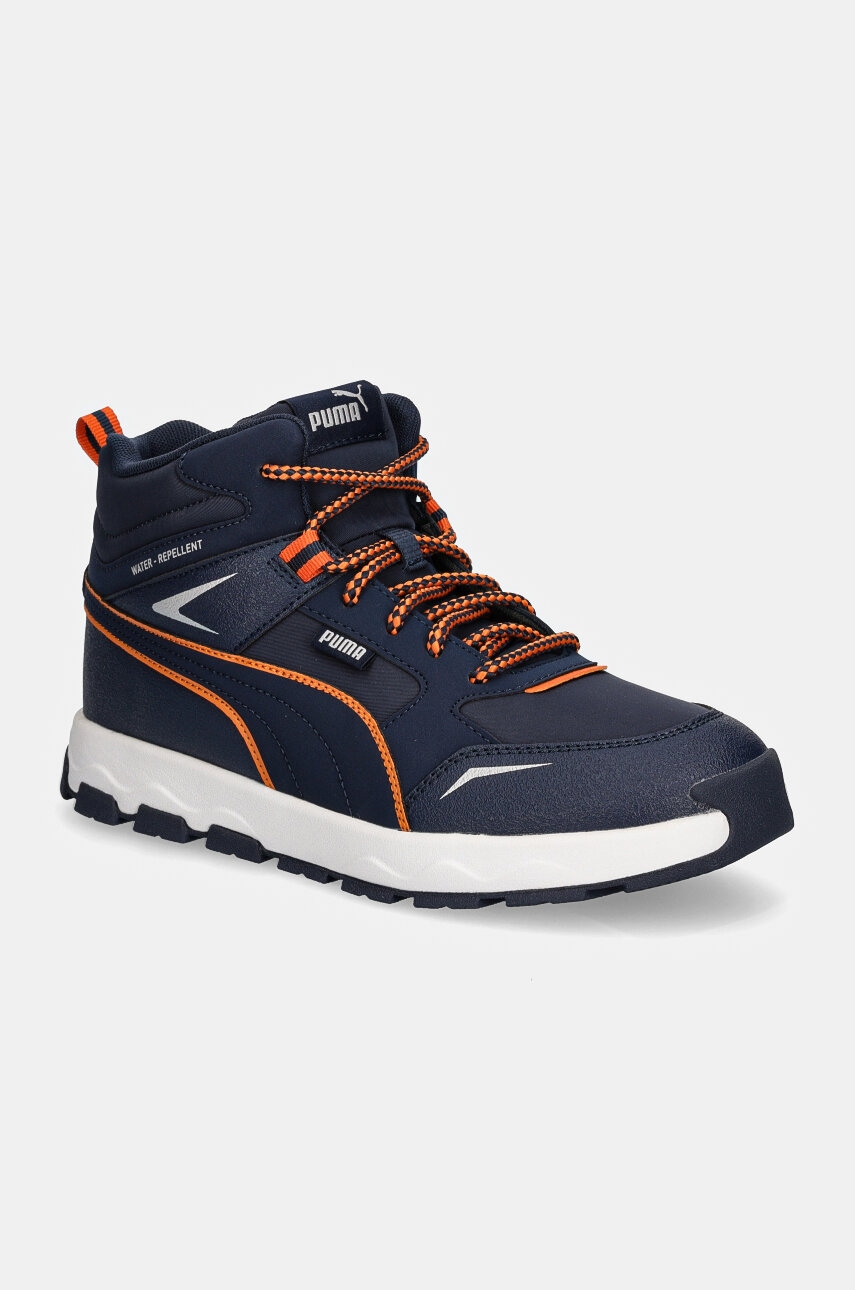 Puma pantofi copii Evolve Trail Club culoarea albastru marin, 397644