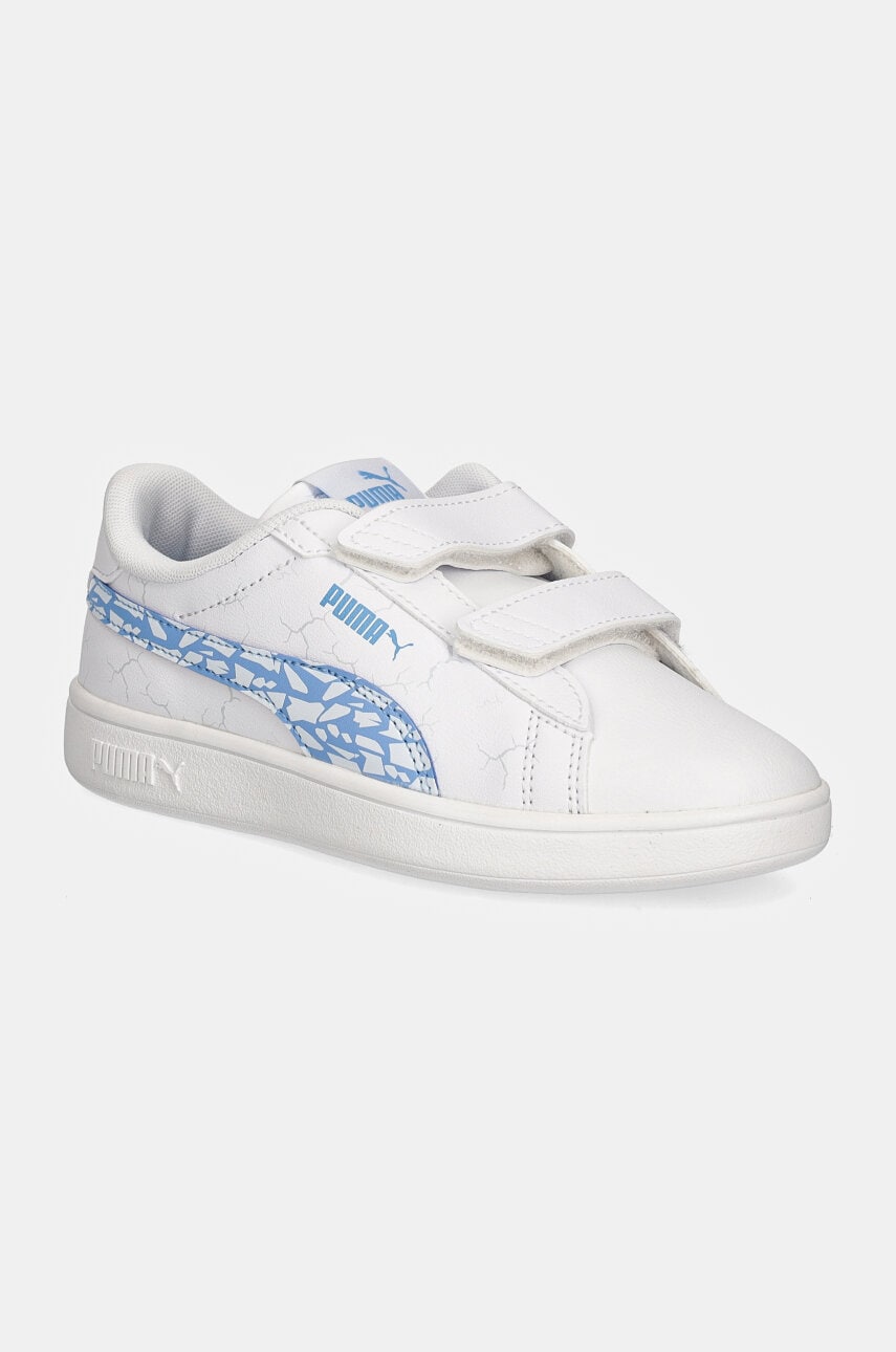 Puma sneakers pentru copii Smash 3.0 L Icy Monster culoarea alb, 397989
