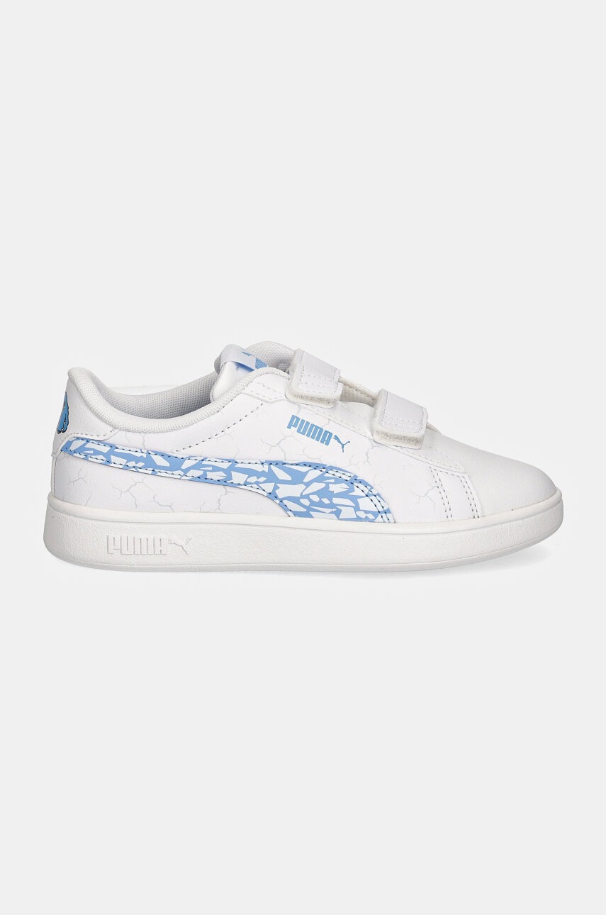 Детские кроссовки Puma Smash 3.0 L Icy Monster цвет белый 397989