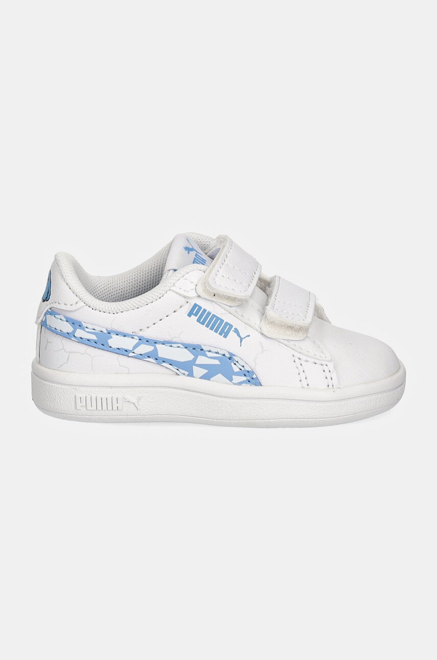 Детские кроссовки Puma Smash 3.0 L Icy Monster цвет белый 397990
