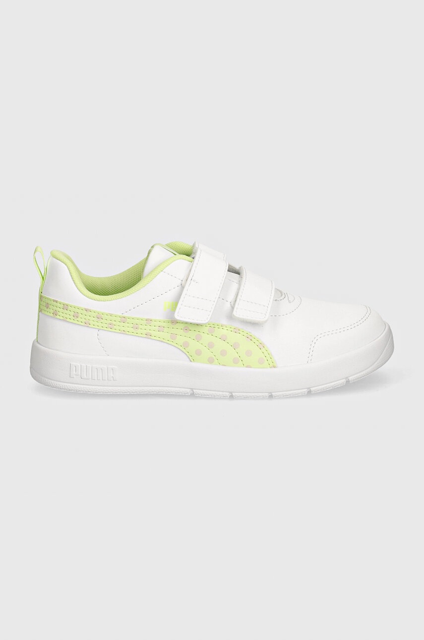 Дитячі кросівки Puma Courtflex V3 Dotty колір зелений 398758
