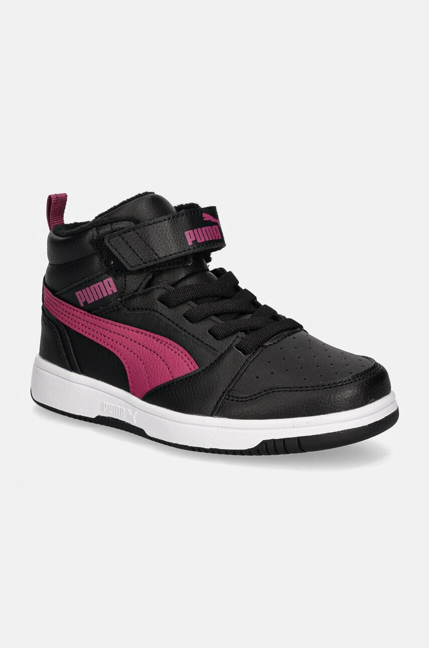 Puma sneakers pentru copii Rebound V6 Mid WTR AC+ PS culoarea negru, 307979