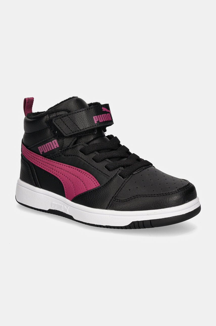 Puma sneakers pentru copii Rebound V6 Mid WTR AC+ PS culoarea negru, 307979