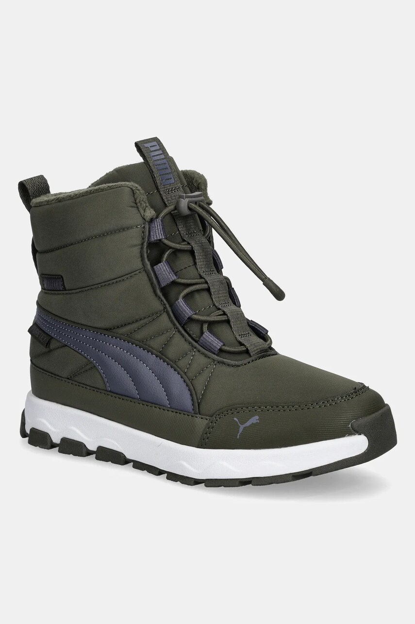 Puma cizme de iarna copii Evolve Boot culoarea verde, 392647