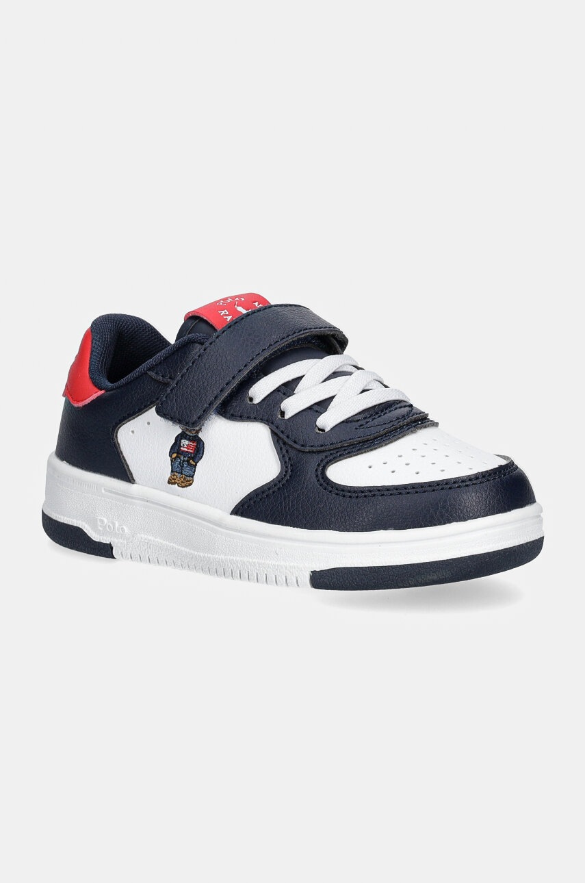 

Детски маратонки Polo Ralph Lauren MASTERS COURT BEAR PS в бяло RL01245100, Бял