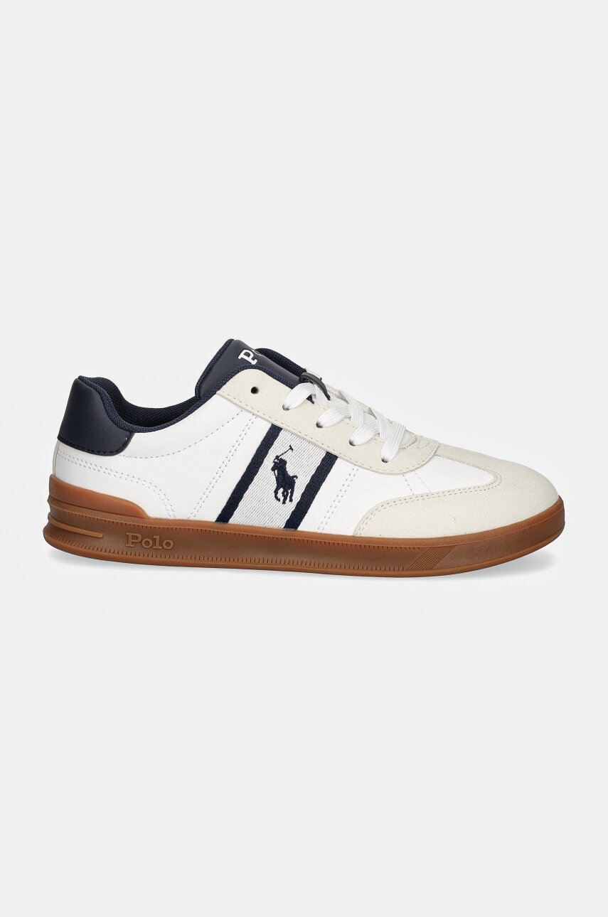 Детские кроссовки Polo Ralph Lauren HERITAGE COURT III T-TOE цвет белый RL01253100 Детские кроссовки Polo Ralph Lauren HERITAGE COURT III T-TOE цвет белый RL01253100