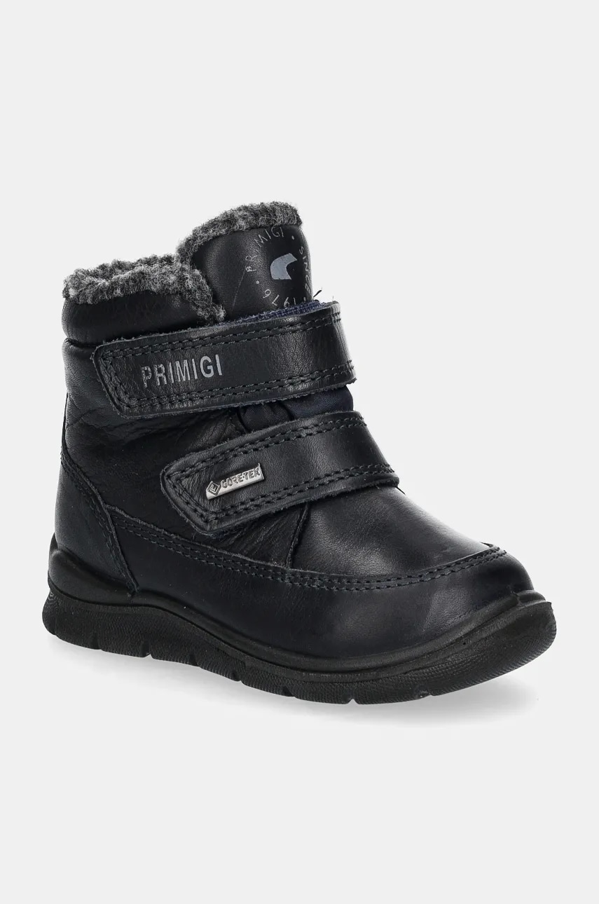 Primigi ghete de iarna pentru copii din piele culoarea albastru marin, PKKGT 68573