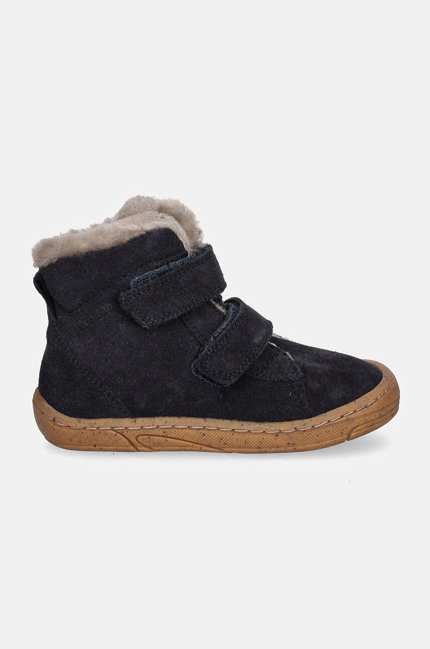 Детские замшевые зимние ботинки Froddo MINNI SUEDE цвет синий G2110141