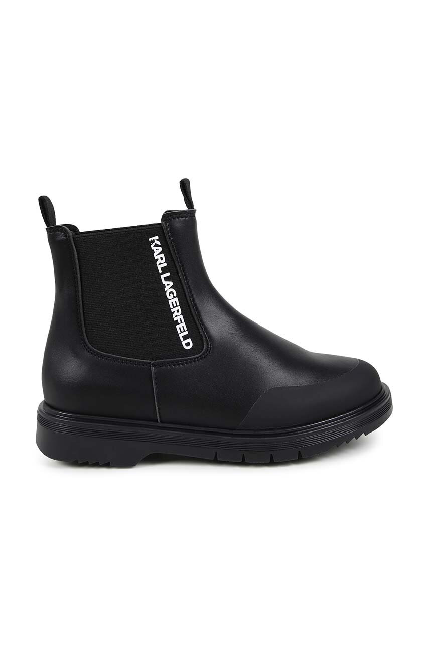 Дитячі черевики Karl Lagerfeld колір чорний Z30365
