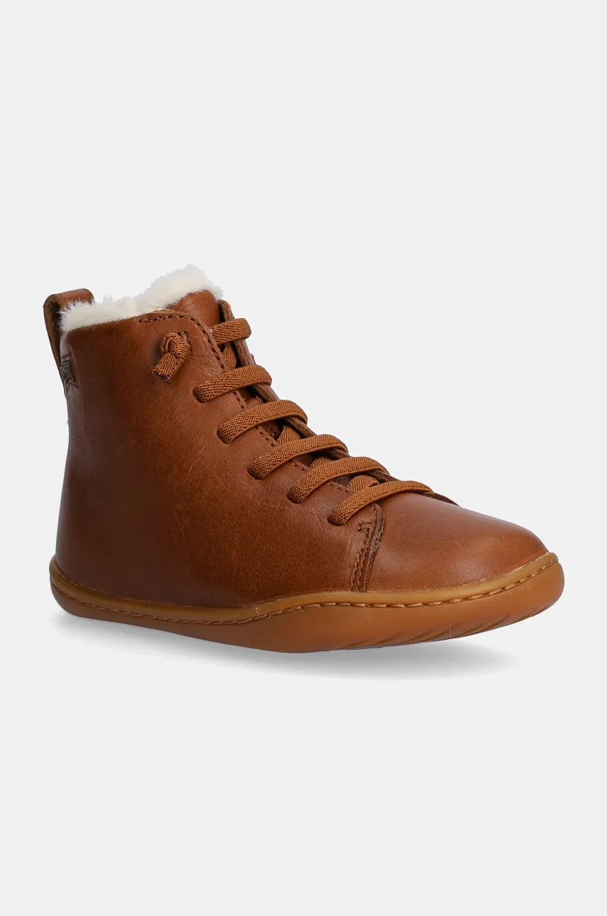 Camper ghete de iarna pentru copii din piele Peu Cami culoarea maro, K900325.003 Camper ghete de iarna pentru copii din piele Peu Cami culoarea maro, K900325.003