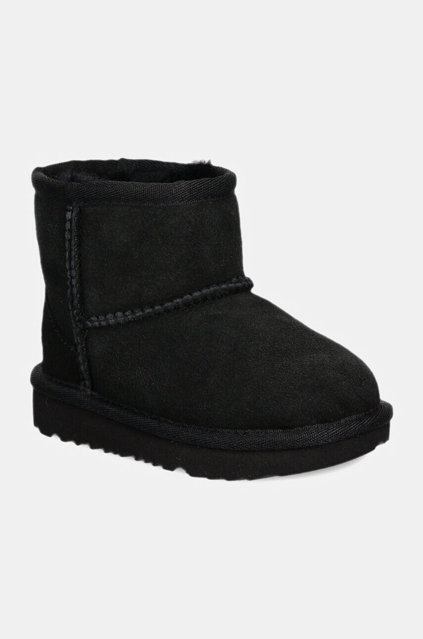 UGG cizme de zapada din piele intoarsa CLASSIC MINI II culoarea negru, 1017715T