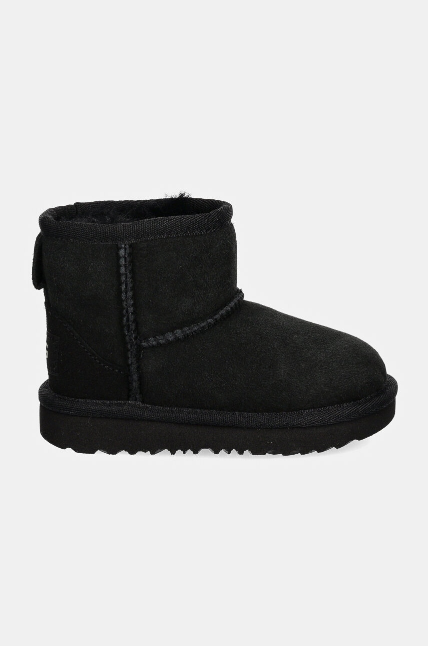 Детские замшевые сапоги UGG CLASSIC MINI II цвет чёрный 1017715T Детские замшевые сапоги UGG CLASSIC MINI II цвет чёрный 1017715T