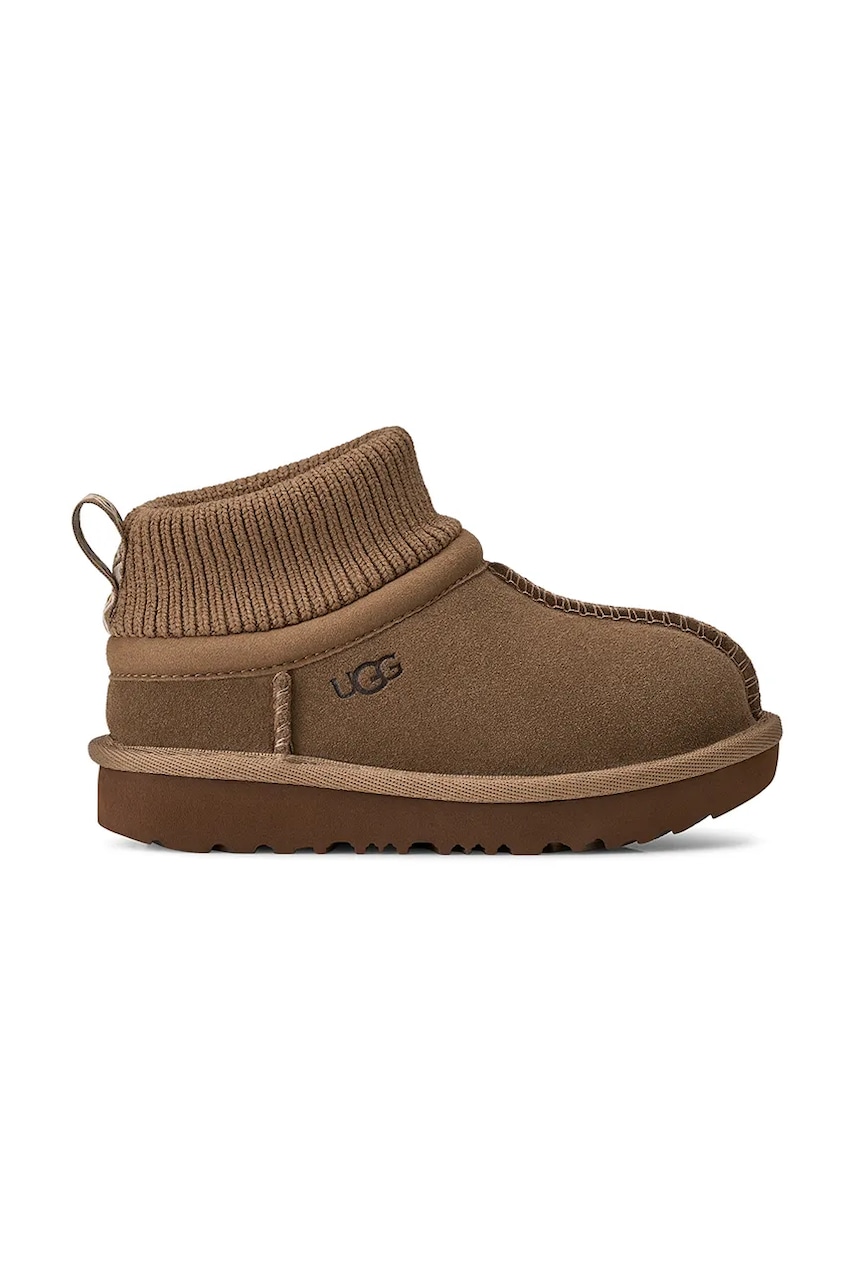 UGG  snehule zimné detské semišové CLASSIC ULTRA STRETCH CUFF