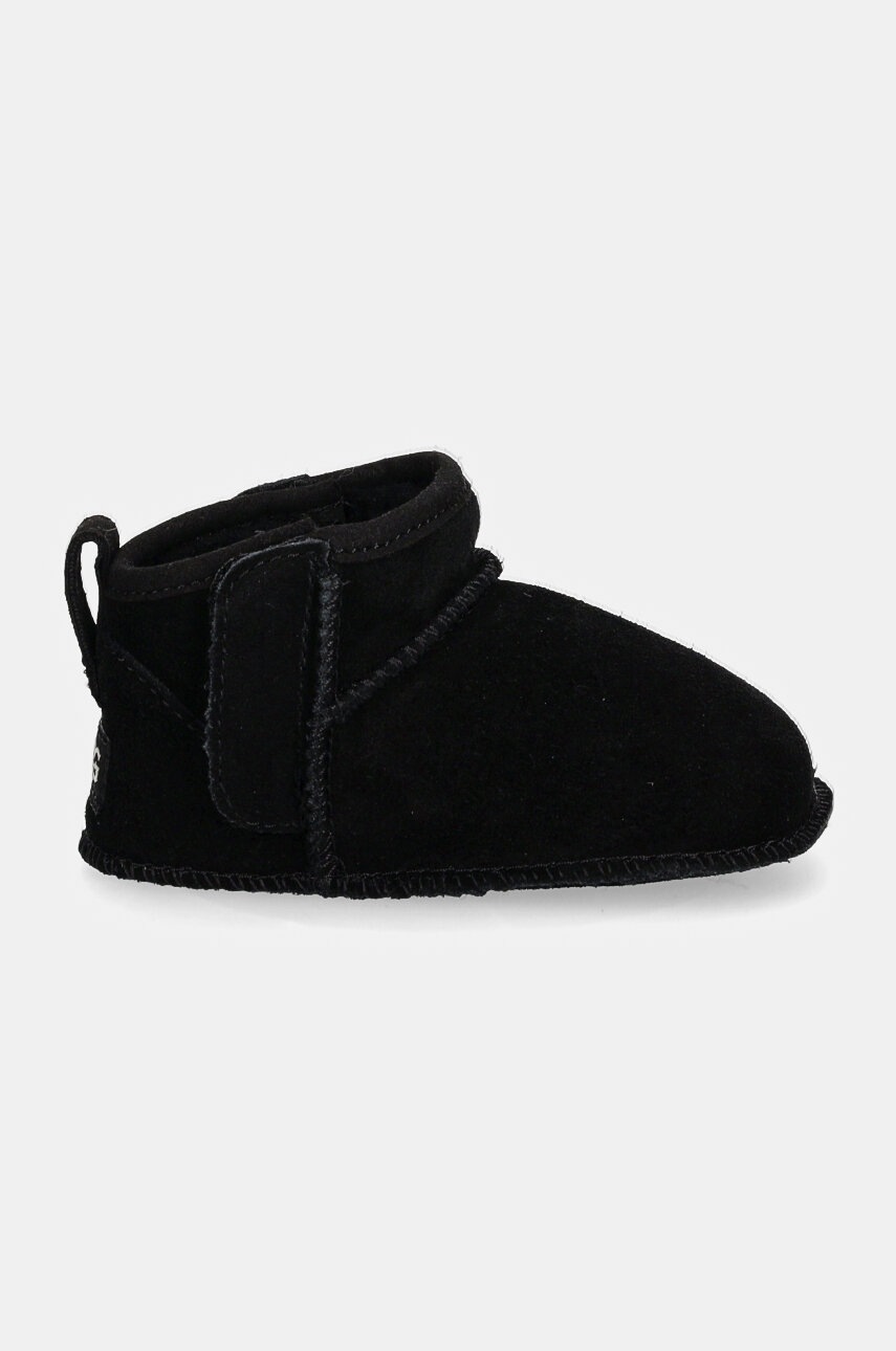 Замшеві кросівки для немовлят UGG BABY CLASSIC ULTRA MINI колір чорний 1157690I