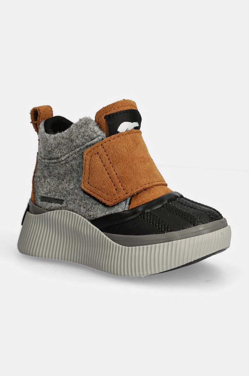 Sorel cizme de iarna pentru copii TODDLER OUT N ABOUT culoarea maro, 2102191 Sorel cizme de iarna pentru copii TODDLER OUT N ABOUT culoarea maro, 2102191