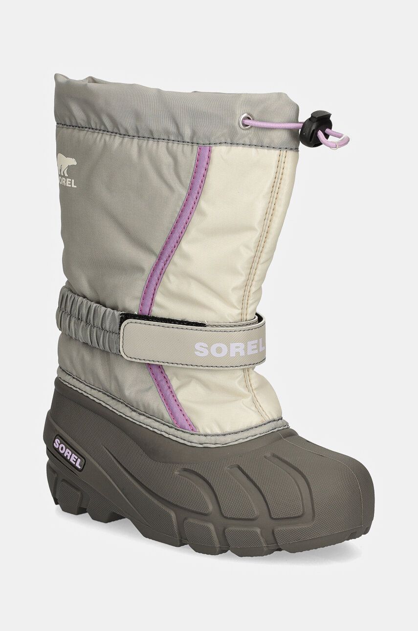 Sorel cizme de iarna copii CHILDRENS FLURRY BO culoarea gri, 2114081